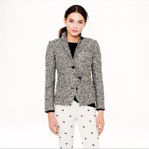 J Crew Collection Metallic Tweed Jacket